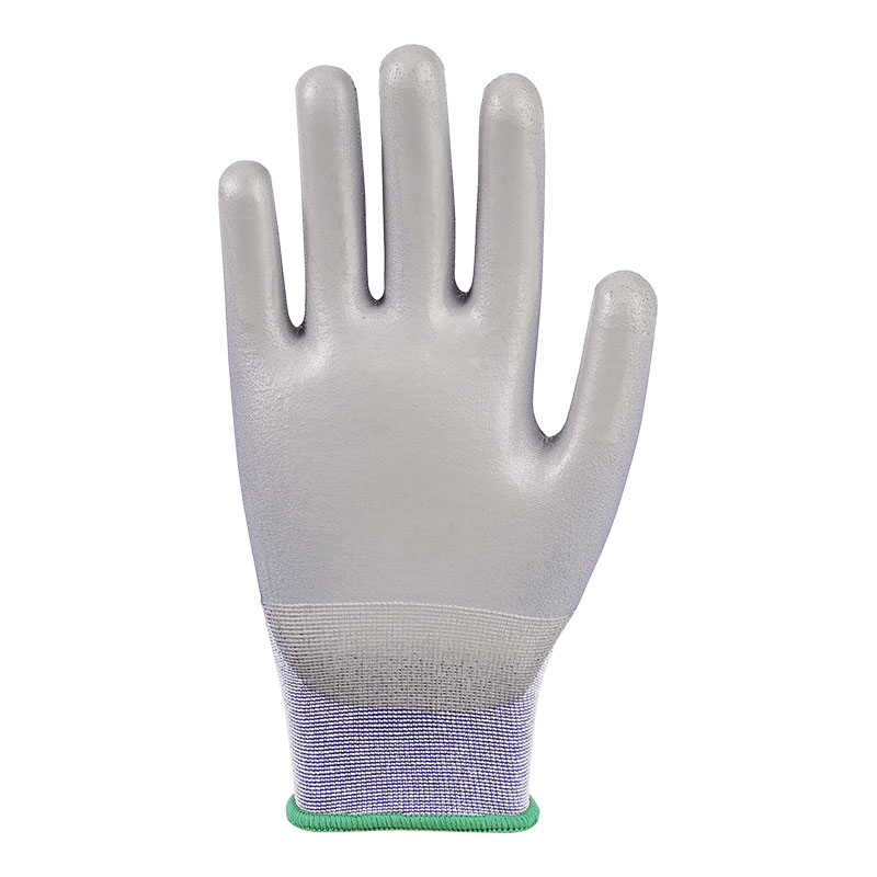 21 Gauge PU Nylon Gloves Sininen