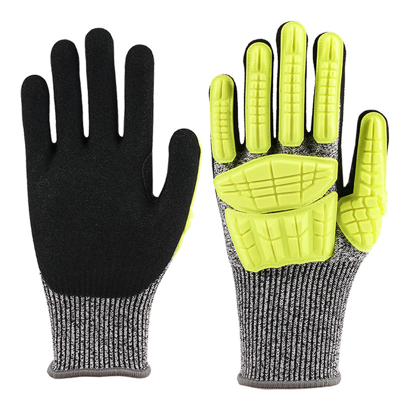 21 Gauge Nylon Gloves Ultra Fine Foaming Green