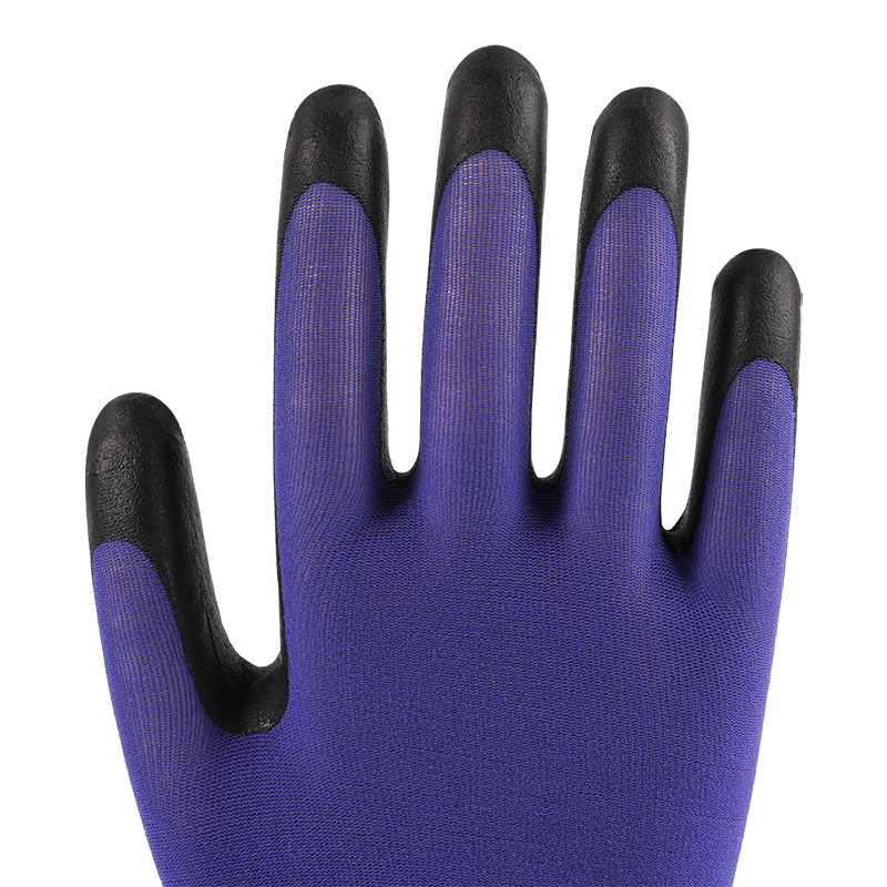 21 Gauge Nylon Gloves Ultra Fine Foaming Blue